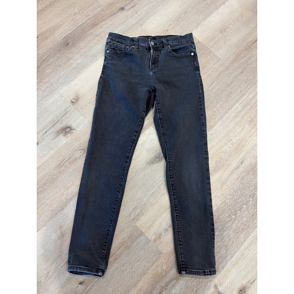 Banana Republic Womens Skinny Fit Jeans Faded Black Denim Pants